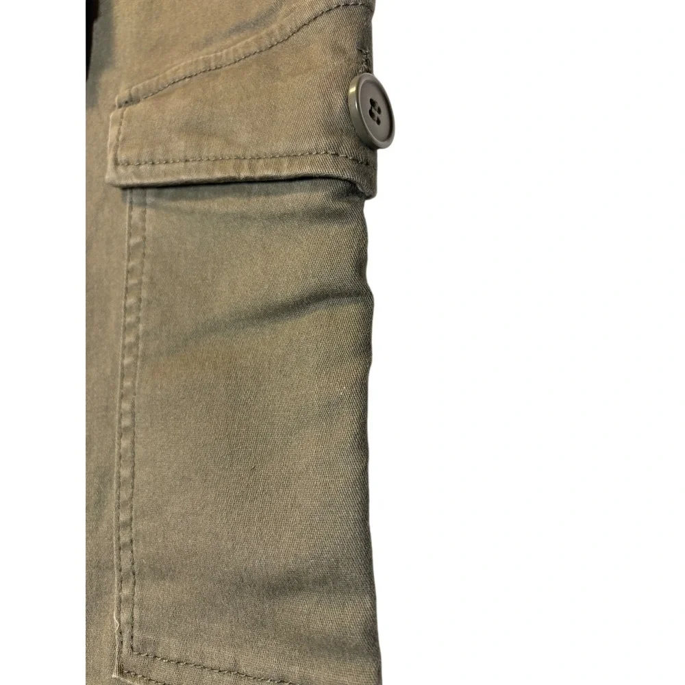 1822 Denim NWT Olive Green Utility Cargo Pants High Tech Stretch‎ Size 12